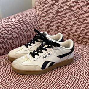 Reebok Classic White and Black Sneakers